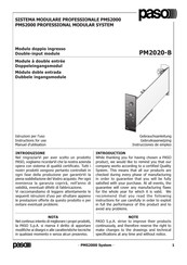 Paso PM2020-B Manual De Instrucciones