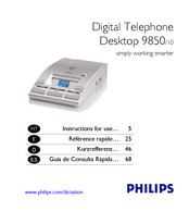 Philips 9850/10 Guía De Consulta Rápida