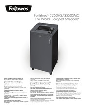 Fellowes Fortishred 3250SMC Manual De Usuario