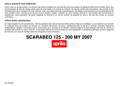 APRILIA SCARABEO 200 MY 2007 Manual De Instrucciones