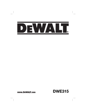DeWalt DWE315 Instrucciones Originales