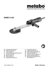 Metabo KNSE 9-150 Manual Original