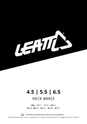 Leatt-Brace Neck Brace 6.5 Manual Del Usuario