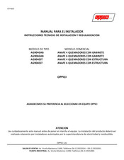 Oppici AG904GAB Manual Para El Instalador