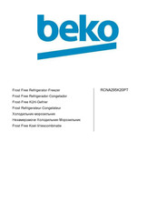 Beko RCNA295K20PT Manual Del Usuario
