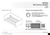 Dorel Home Products 4416319 Manual Del Usuario