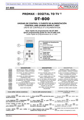 Promax DT-800 Guía Rápida