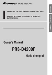 Pioneer PRS-D4200F Manual Del Usuario