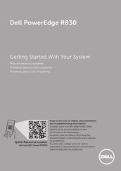 Dell PowerEdge R830 Manual Del Usario