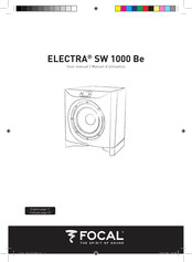 Focal ELECTRA SW 1000 Be Manual Del Usuario