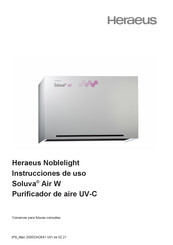 Heraeus Soluva Air W Instrucciones De Uso