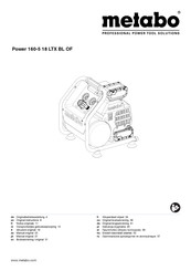 Metabo Power 160-5 18 LTX BL OF Manual Original