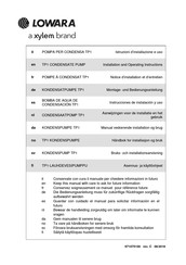 Xylem Lowara TP1 Instrucciones De Instalacion Y Uso