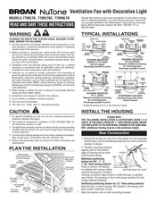 Broan-NuTone 770RNLTK Manual Del Usuario