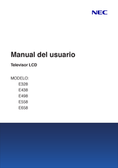 NEC E498 Manual Del Usuario