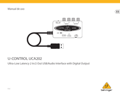 Behringer U-CONTROL UCA202 Manual De Uso