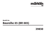 marklin 29830 Manual Del Usuario