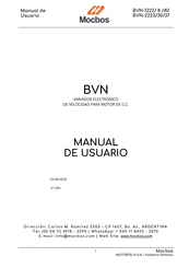 Motortech Mocbos BVN-1222/8/40 Manual De Usuario