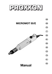 Proxxon MICROMOT 50/E Manual De Instrucciones