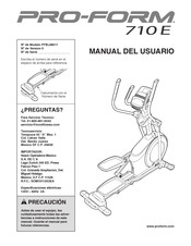 Pro-Form PFEL08011 Manual Del Usuario