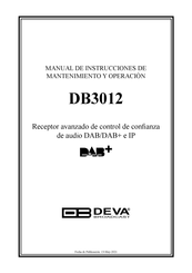 DEVA Broadcast DB3012 Manual De Instrucciones