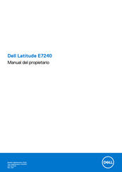 Dell Latitude E7240 Manual Del Propietário