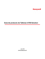 Honeywell Talkman A700 Guía De Producto