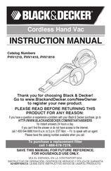 Black and Decker PHV1410 Manual De Instrucciones