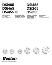 Boston Acoustics DSi465 Manual Del Usuario