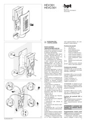 Bpt HEV/301 Instrucciones Para La Instalación