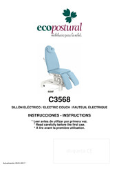 ECOPOSTURAL C3568 Manual De Instrucciones