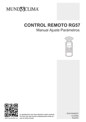 mundoclima RG57 Manual Ajuste Parámetros