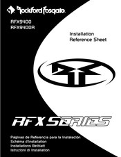 Rockford Fosgate RFX9400 Páginas De Referencia Para La Instalación
