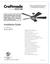 Craftmade EVA54PR Guia De Instalacion