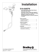 Bradley S19-430EFW Instrucciones Instalación