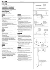 Sony HT-SF2000 Guía De Instalación Del Soporte De Altavoz