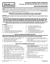 Edelbrock PERFORMER Serie Instrucciones De Instalación