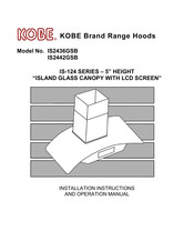 KOBE IS2436GSB Instrucciones De Instalación Y Manual De Operación