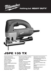 Milwaukee JSPE 135 TX Manual Original