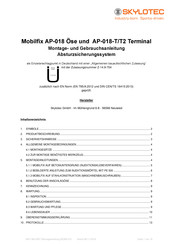 SKYLOTEC Mobilfix AP-018 Instrucciones De Montaje Y Uso