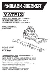 Black and Decker MATRIX BDCMTOSS Manual De Instrucciones