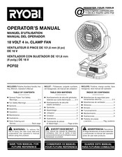 Ryobi PCF02 Manual Del Operador