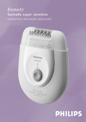 Philips beauty Satinelle super sensitive HP6447/00 Manual De Instrucciones