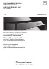 KÜPPERBUSCH EEBP6750.0J Instrucciones De Uso