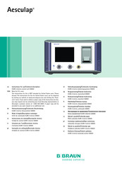 B.Braun Aesculap GA800 Manual De Instrucciones