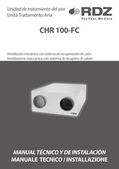 RDZ CHR 100-FC Manual Técnico Y De Instalacion