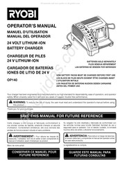 Ryobi OP140 Manual Del Operador