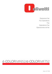 Olivetti d-COLOR MF652 Manual Del Usuario