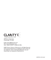 Clarity C2210 Manual Del Usuario