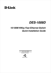 D-Link DES-1008D Guía De Instalación Rápida